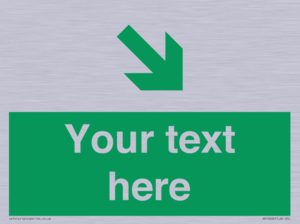 Custom Safe condition: Green Down right arrow